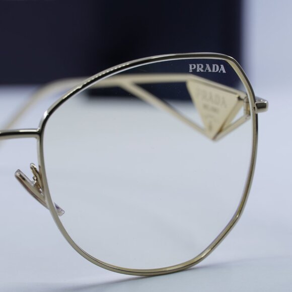 Final Price! Prada PR57YS ZVN08N Pale Gold Eyeglasses 57mm - Picture 6 of 11